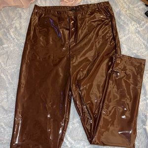 Brown Leather Pants